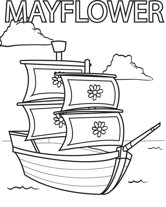 Mayflower coloring pages printable for free download