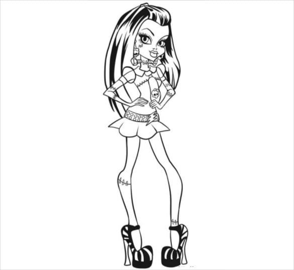 Monster high coloring pages