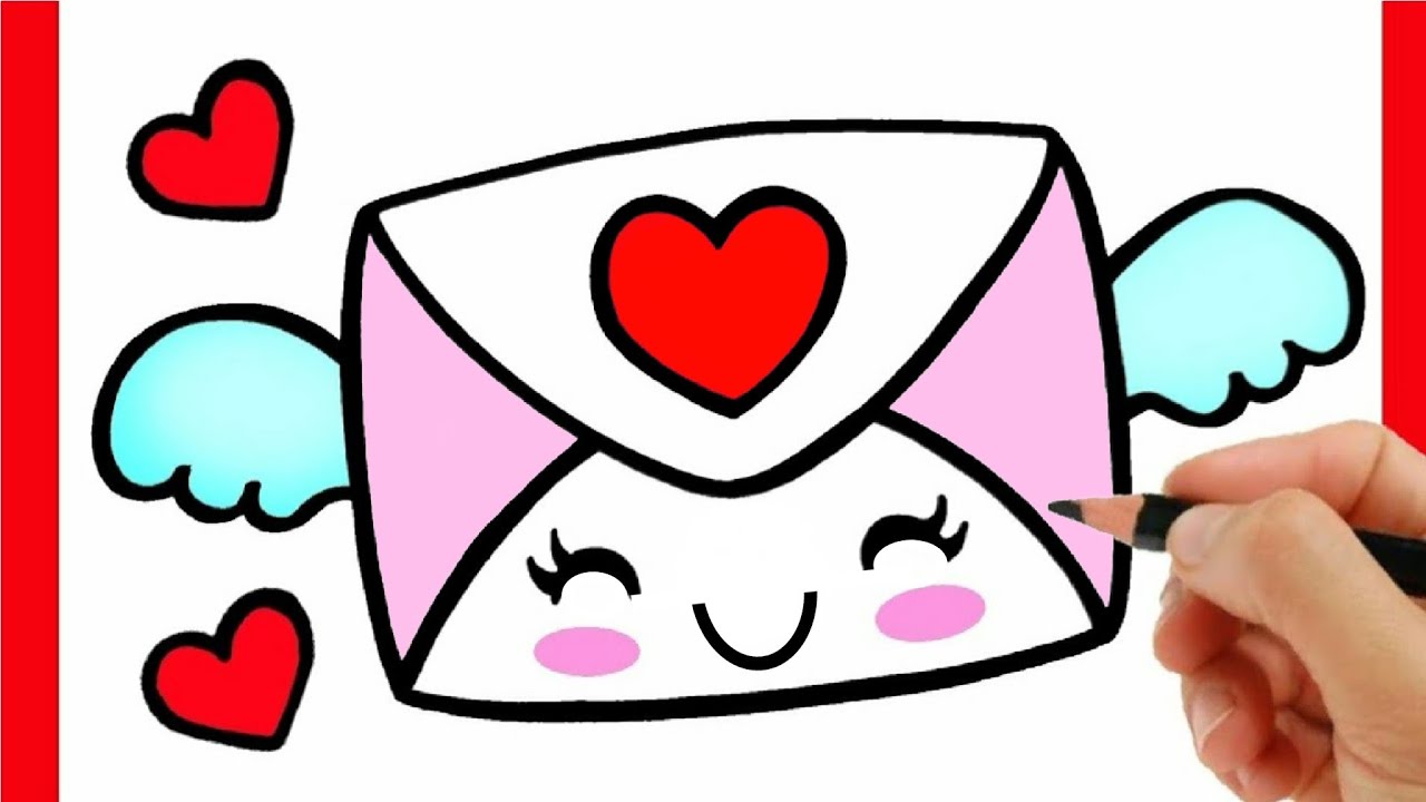 How to draw an cute envelope