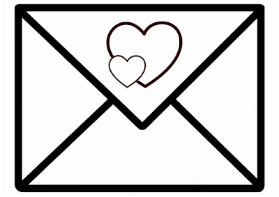 Letter envelope coloring page coloring pages lettering apple coloring