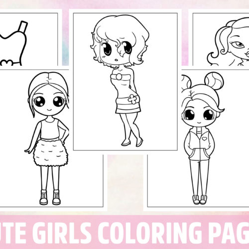 Cute girls coloring pages for kids girls boys teens birthday school activity made by teachers