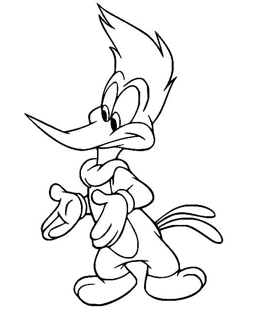 Woody woodpecker coloring pages printable for free download