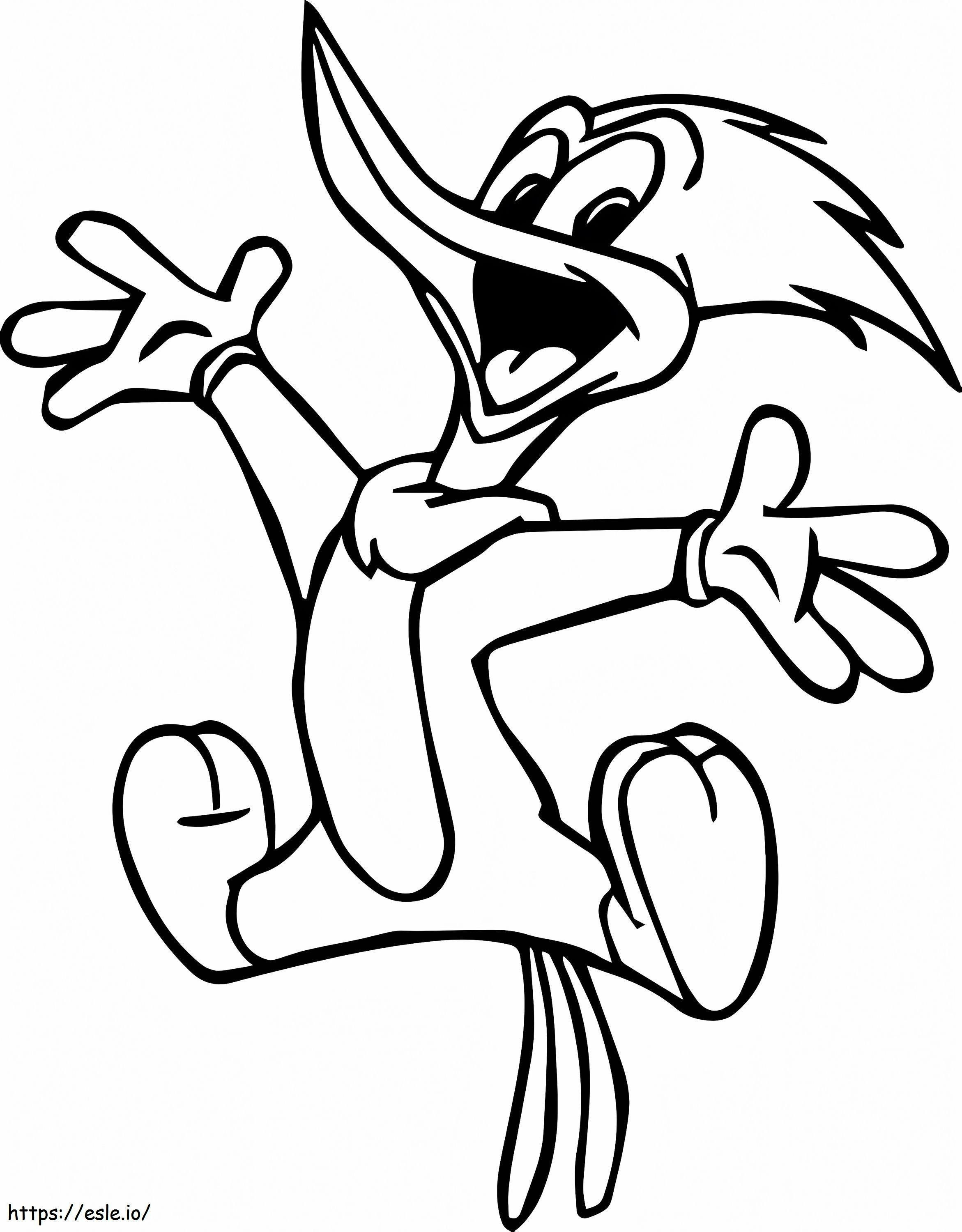 Woody woodpecker jumping coloring page