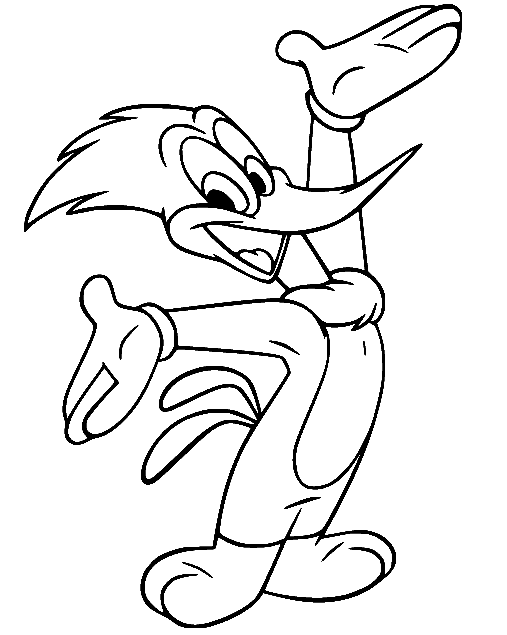 Woody woodpecker coloring pages printable for free download