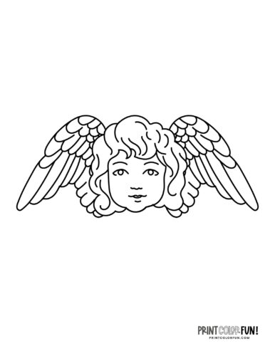 Angel clipart coloring pages plus heavenly crafts activities for your little cherubs at