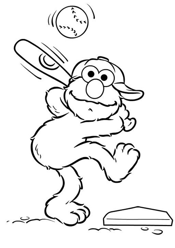 Coloring pages animated baseball player coloring page