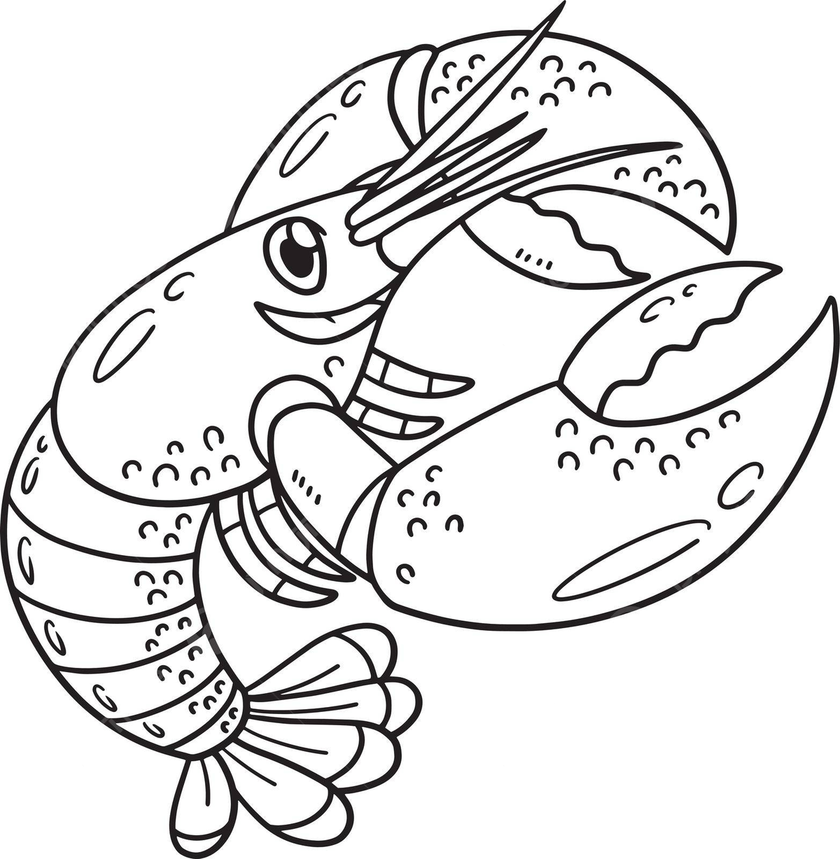 Lobster isolated coloring page for kids ocean drawing colour vector ocean drawing wing drawing lobster drawing png and vector with transparent background for free download