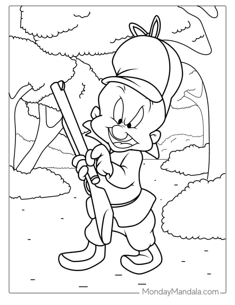 Looney tunes coloring pages free pdf printables