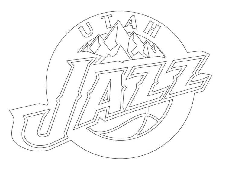 Lakers logo coloring page