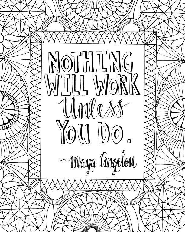 Instagram post by j clement wall â apr at pm utc quote coloring pag adult coloring book pag coloring book pag