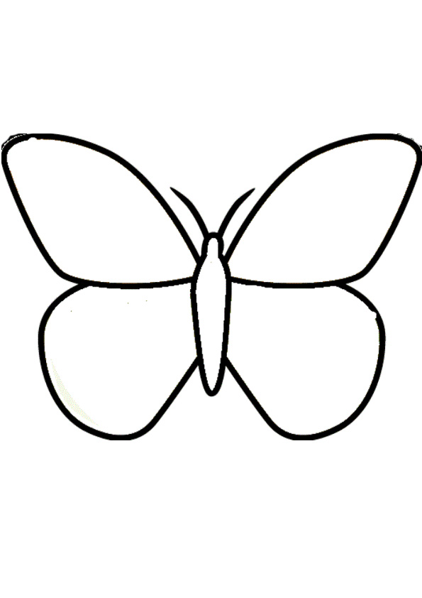 Coloring pages easy butterfly coloring pages