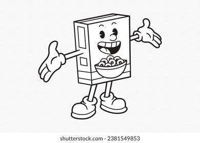 Thousand cartoon cereal box royalty