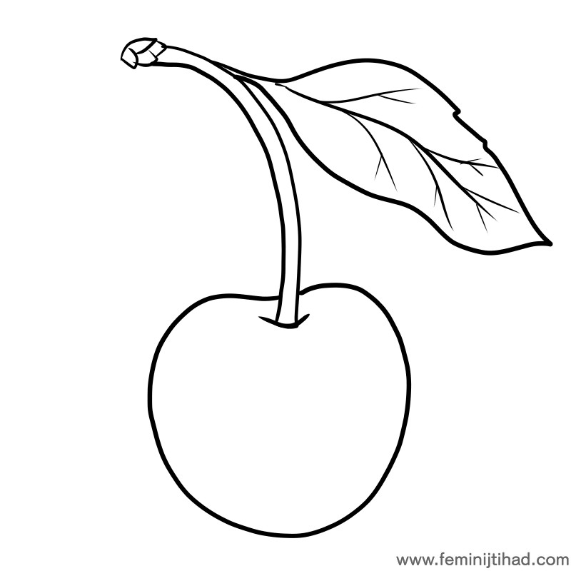 Printable cherry coloring pages pdf