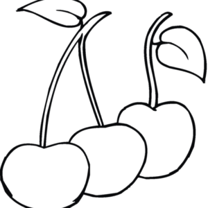 Cherry coloring pages printable for free download
