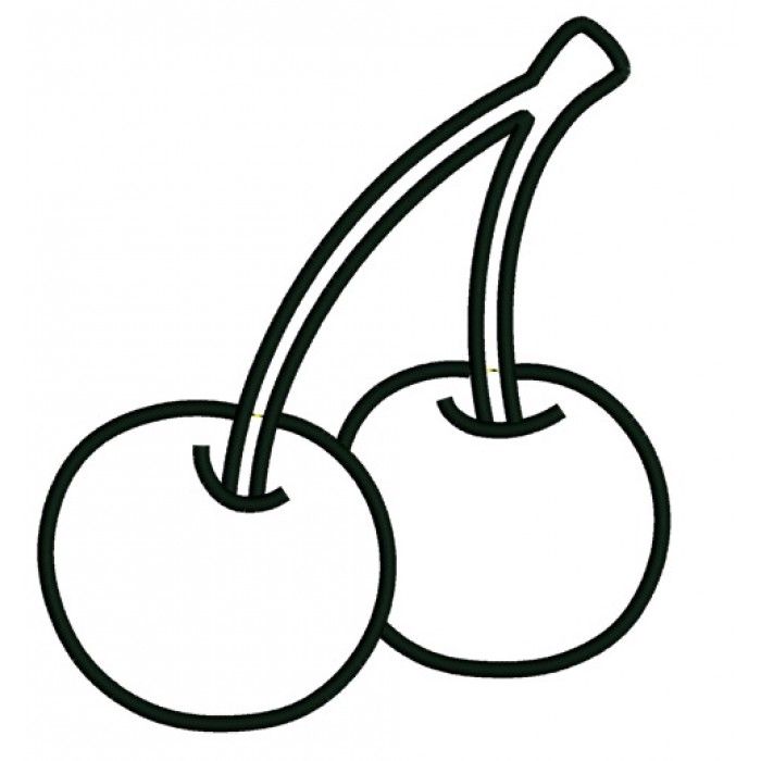 Cherry coloring pages
