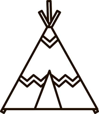 Teepee coloring page free printable coloring pages