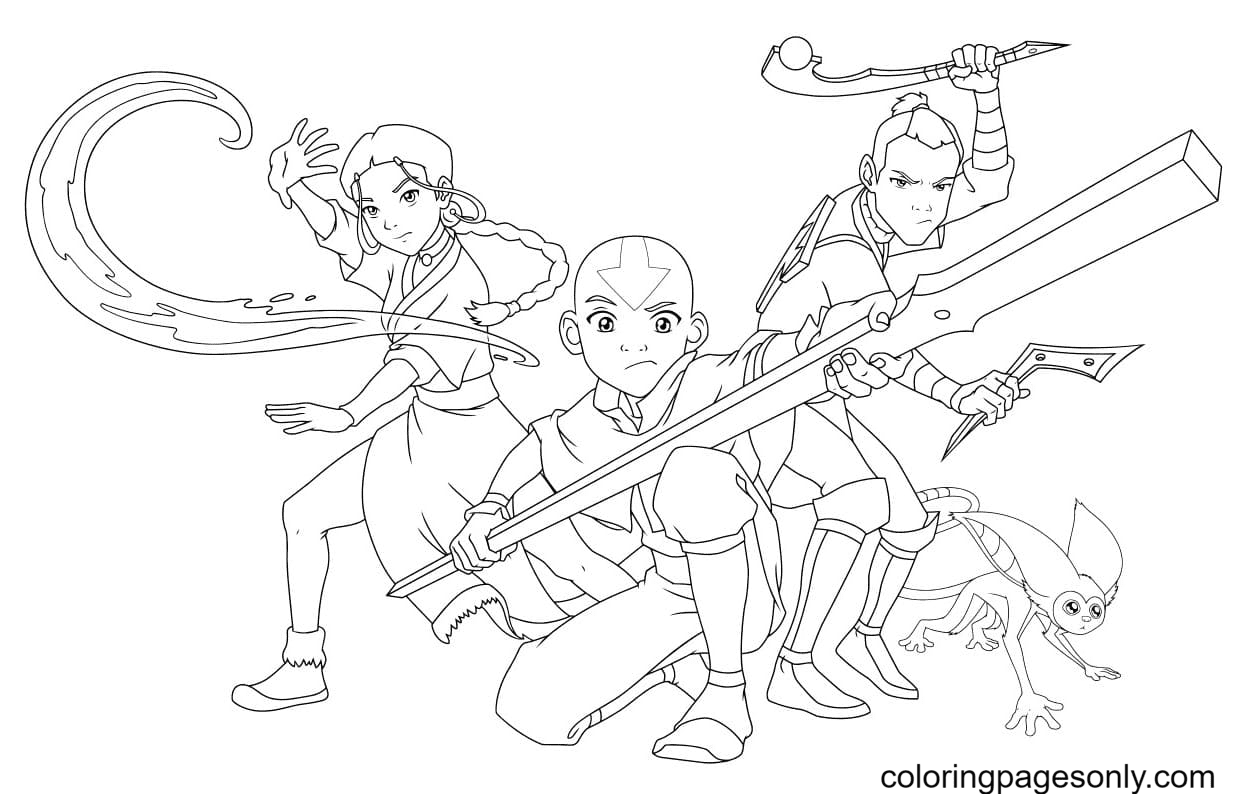 Avatar coloring pages printable for free download