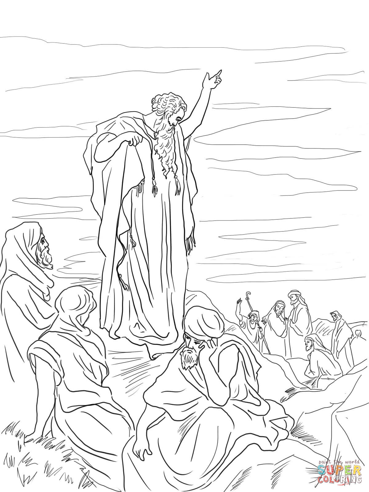 Prophet ezekiel coloring page free printable coloring pages