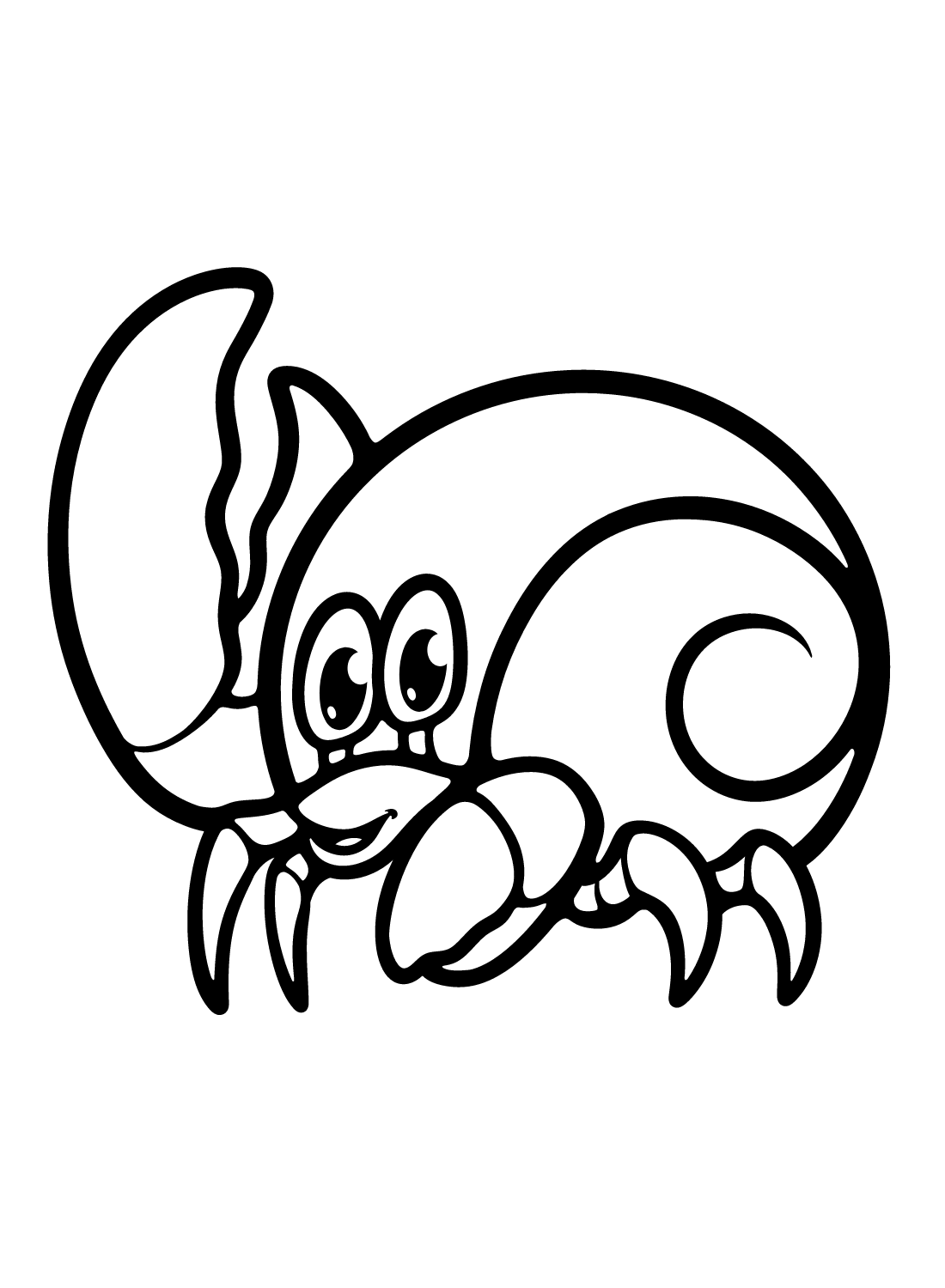 Hermit crab coloring pages printable for free download