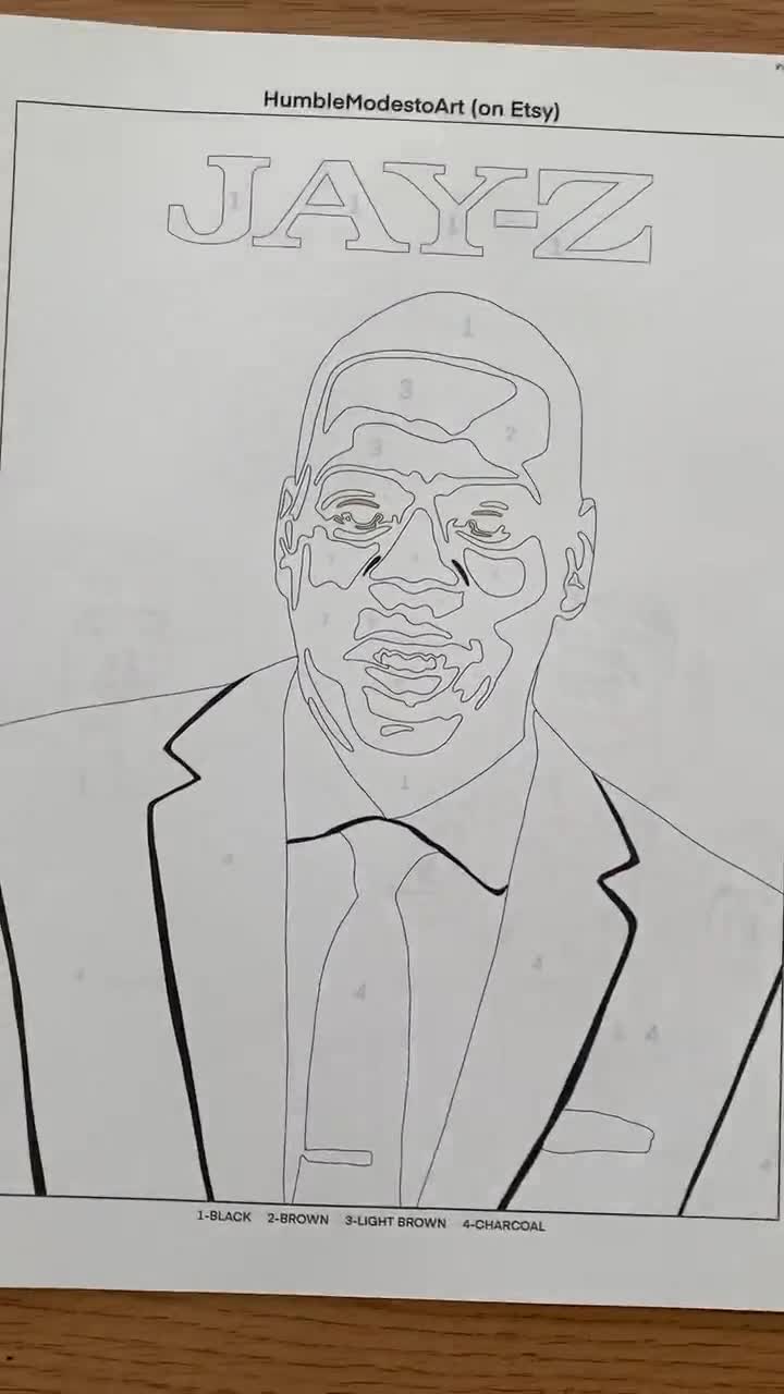 S hip hop coloring pages printable pac biggie jay z dre snoop etc pgs instant download