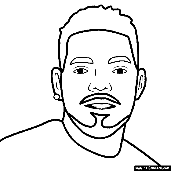 Hip hop rap star online coloring pages