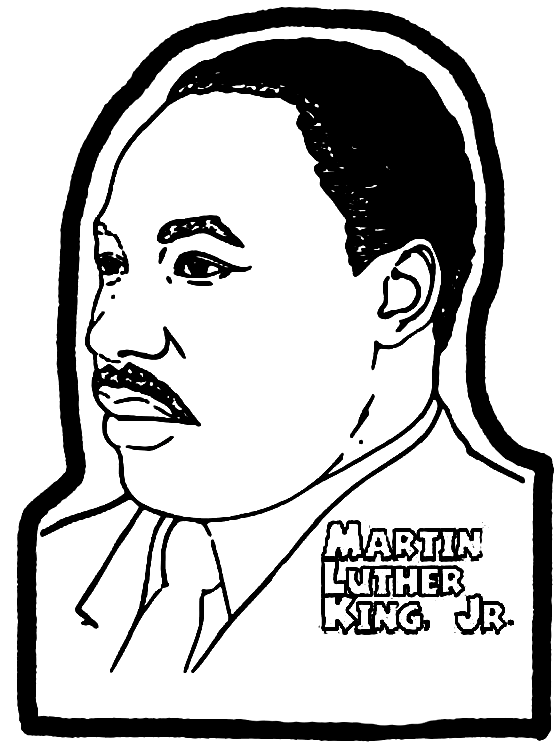 Martin luther king jr coloring pages printable for free download