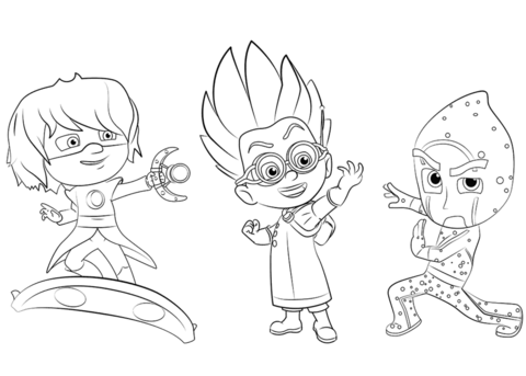 Luna girl romeo and night ninja coloring page free printable coloring pages
