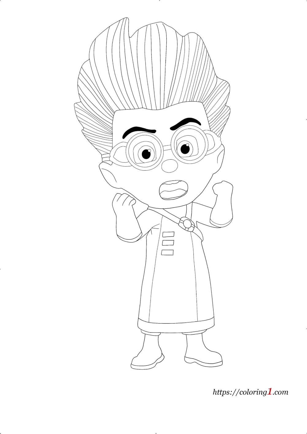 Pj masks romeo coloring pages