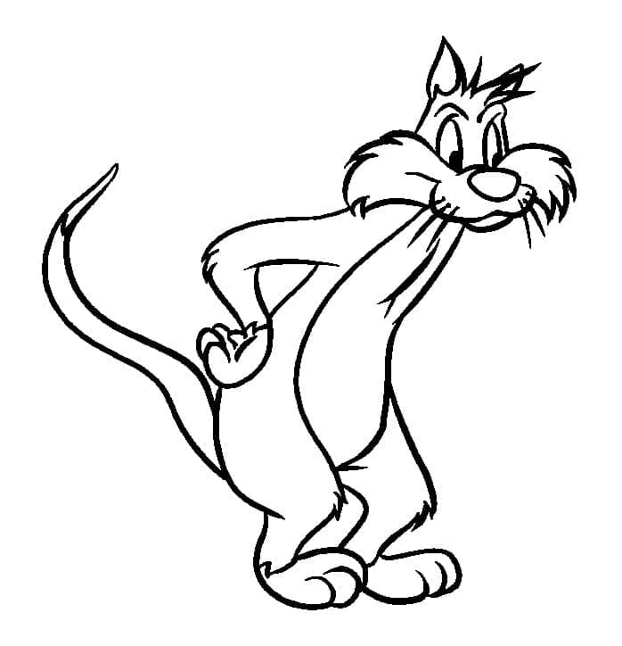 Sylvester the cat image coloring page
