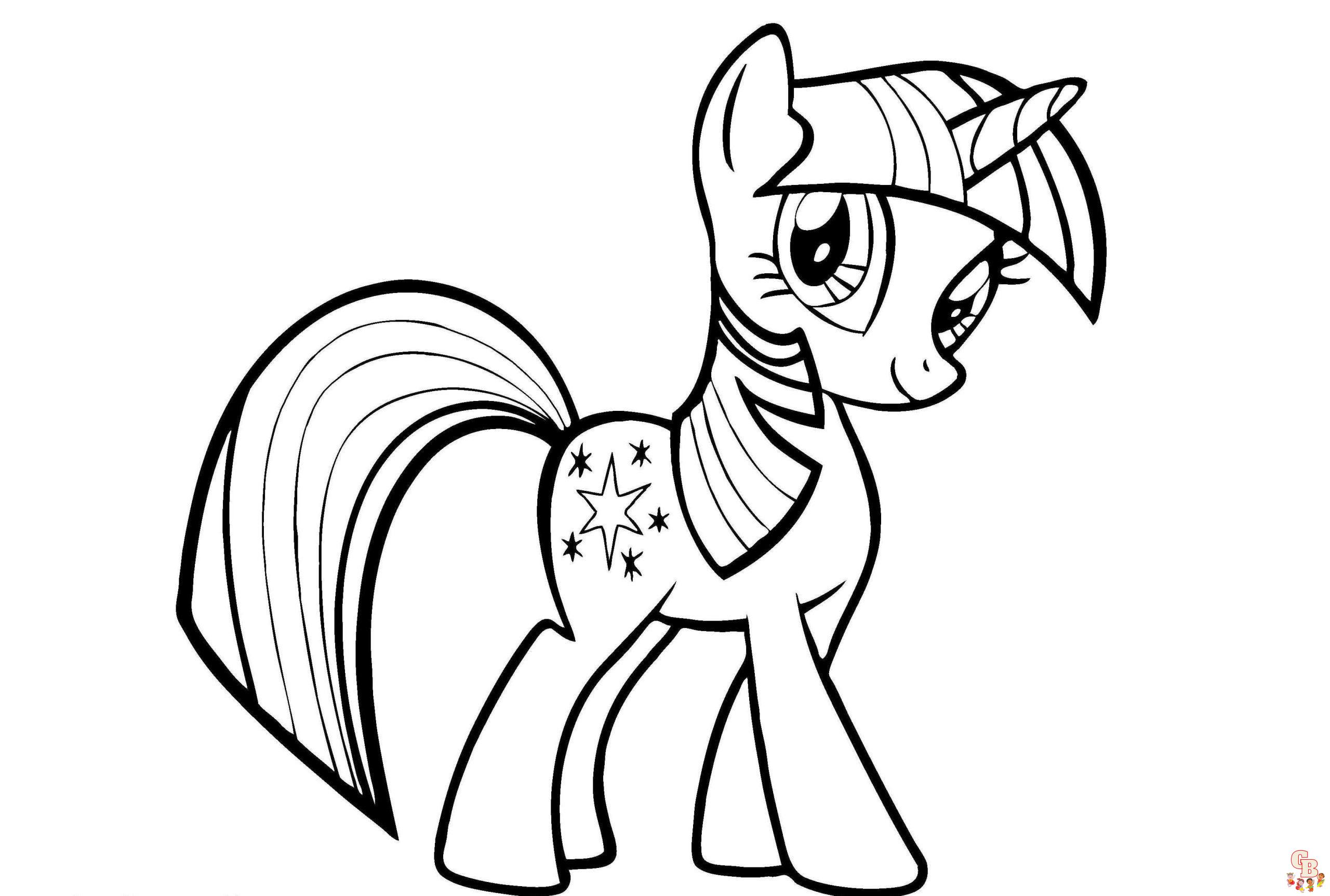Cute twilight sparkle coloring pages free printable and easy