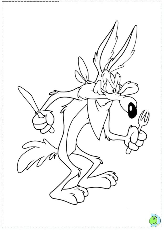 Wile e coyote coloring page tattoo desenhos animados papaleguas desenho coiote desenho