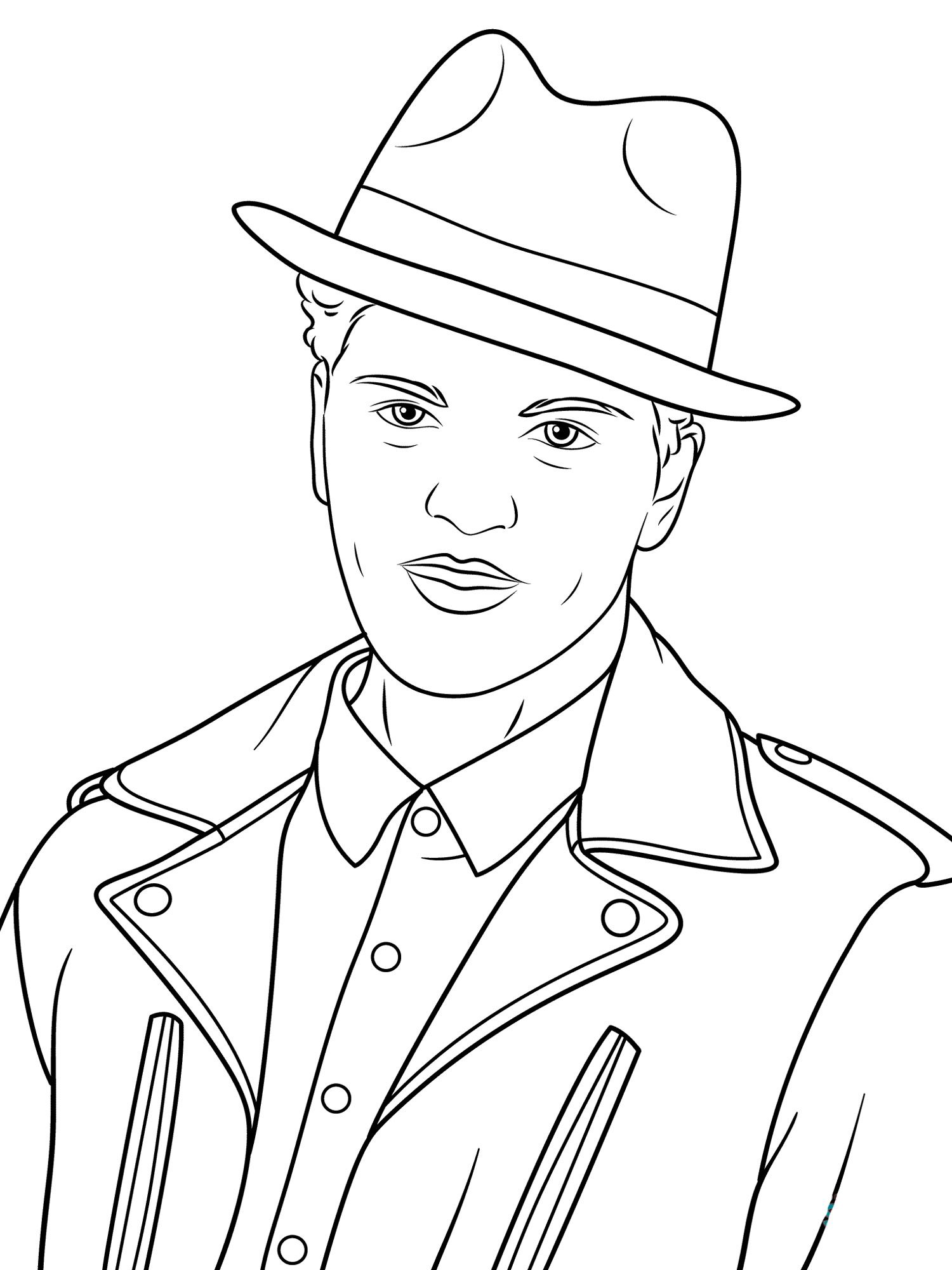 Bruno mars coloring pages bruno mars coloring pages color