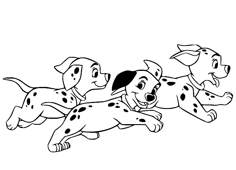 Dalmatians coloring pages printable for free download