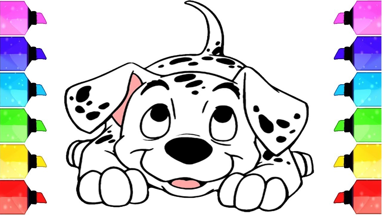 Dalmatian coloring pages