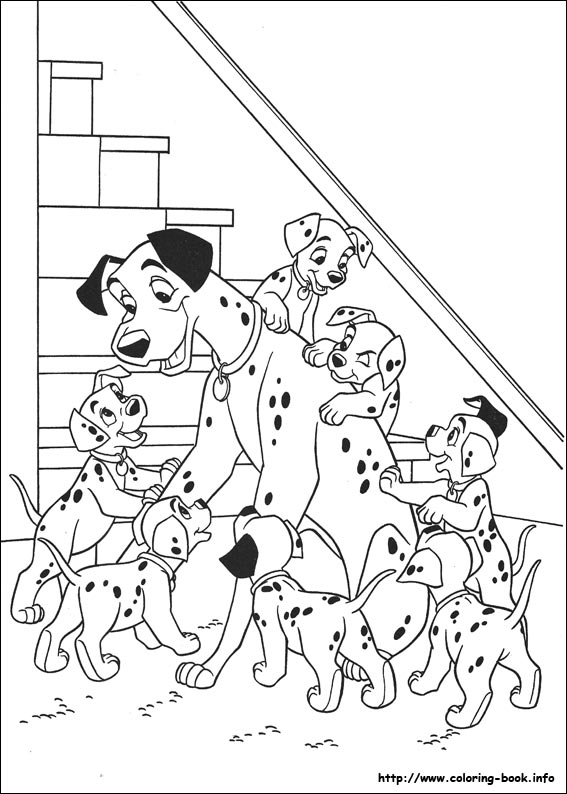 Dalmatians coloring picture