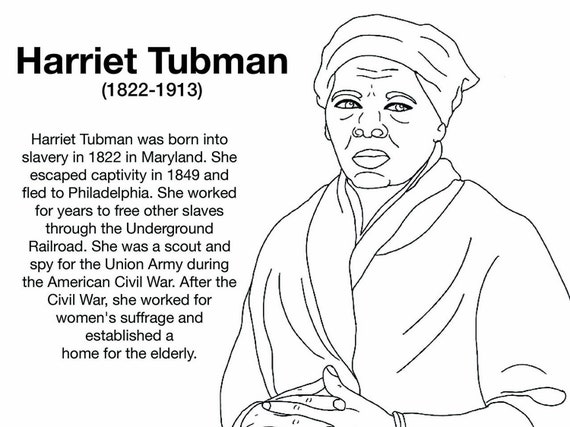 Free sample almost harriet tubman women worth knowing coloring page download now