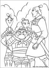 Mulan coloring pages on coloring