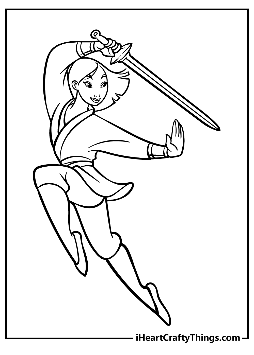 Mulan coloring pages free printables