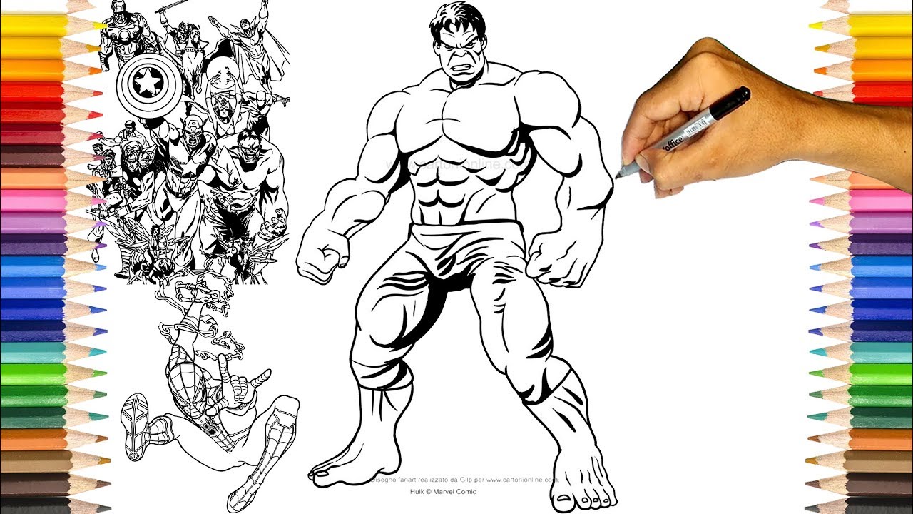 Hulk coloring pages the avengers hulk coloring book