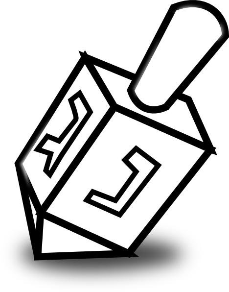 Dreidel clip art at
