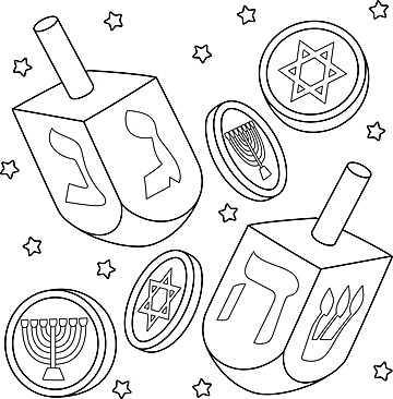 Hanukkah dreidel png vector psd and clipart with transparent background for free download
