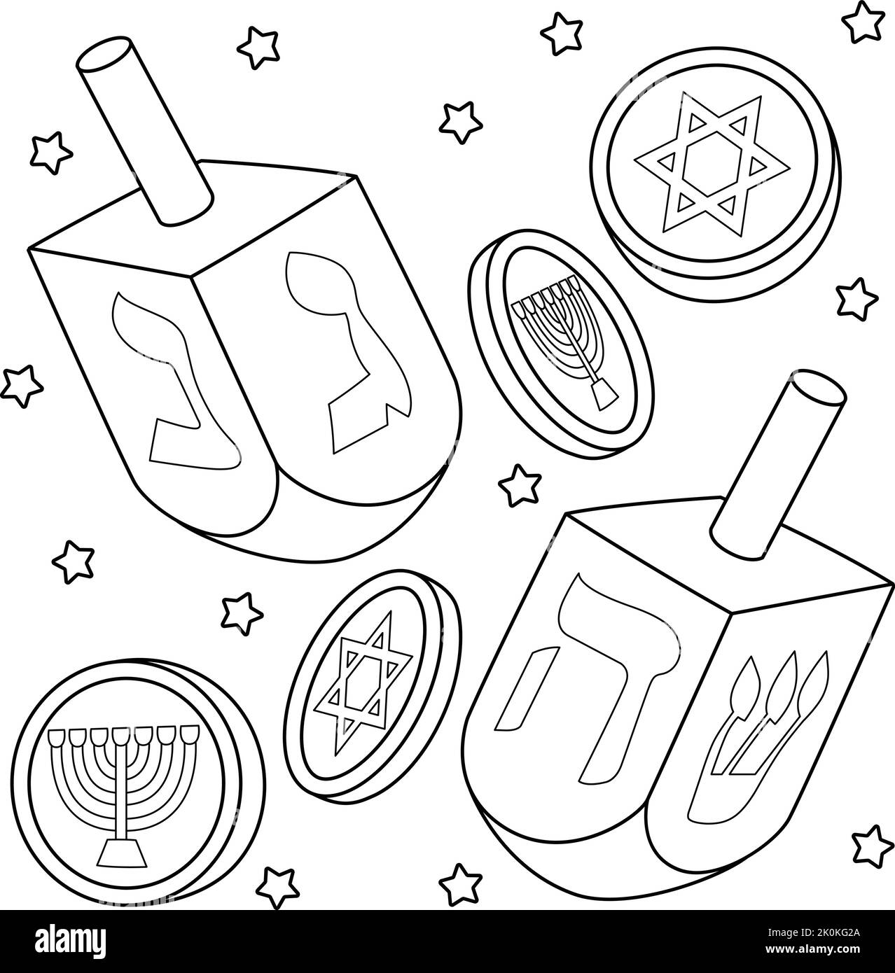 Dreidel kids black and white stock photos images