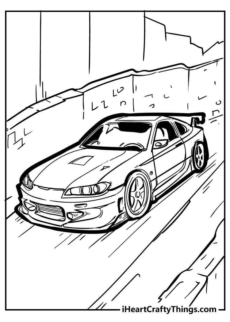 Cool car coloring pages free printables