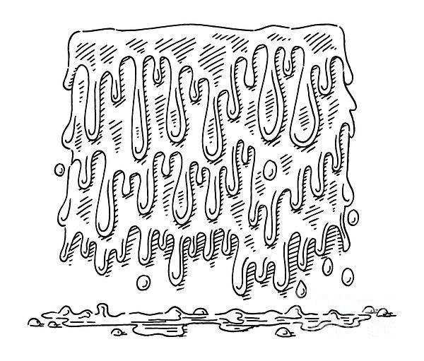 Flowing slime drawing jigsaw puzzle by frank ramspott