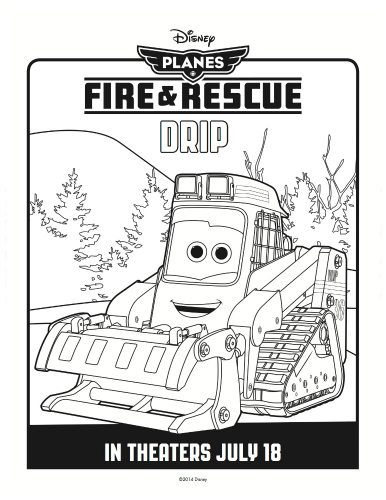 Disney planes fire rescue printable coloring sheet