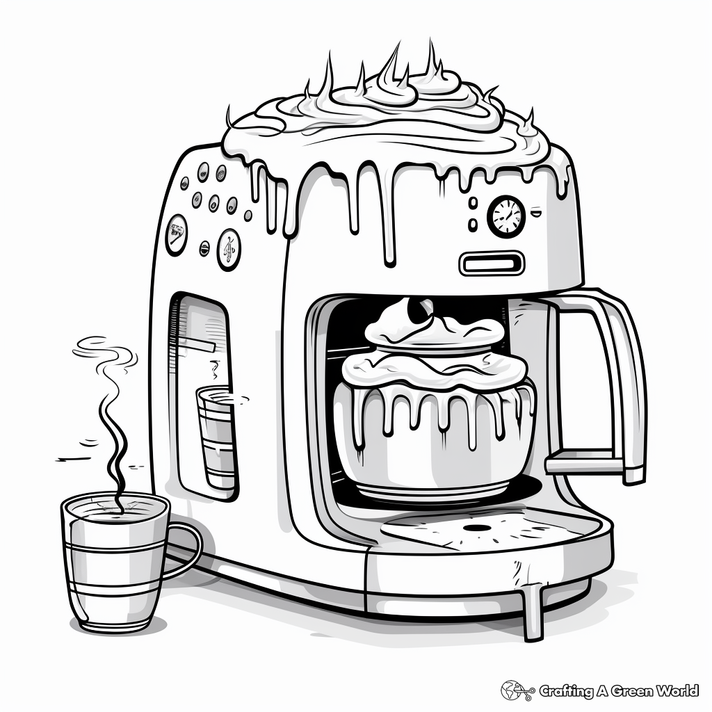 Coffee coloring pages