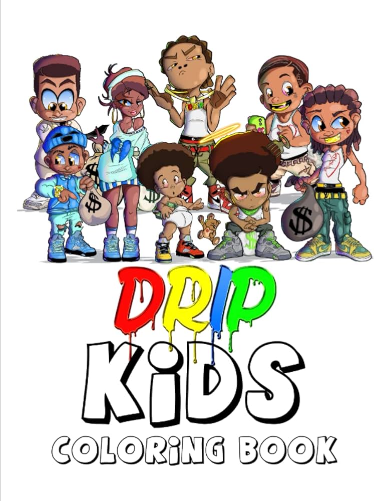 Drip kids kids and adult coloring book proctor jr ricardo keith books