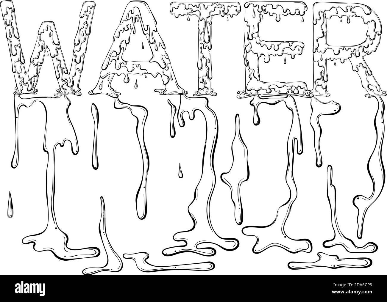 Water dripping black and white stock photos images