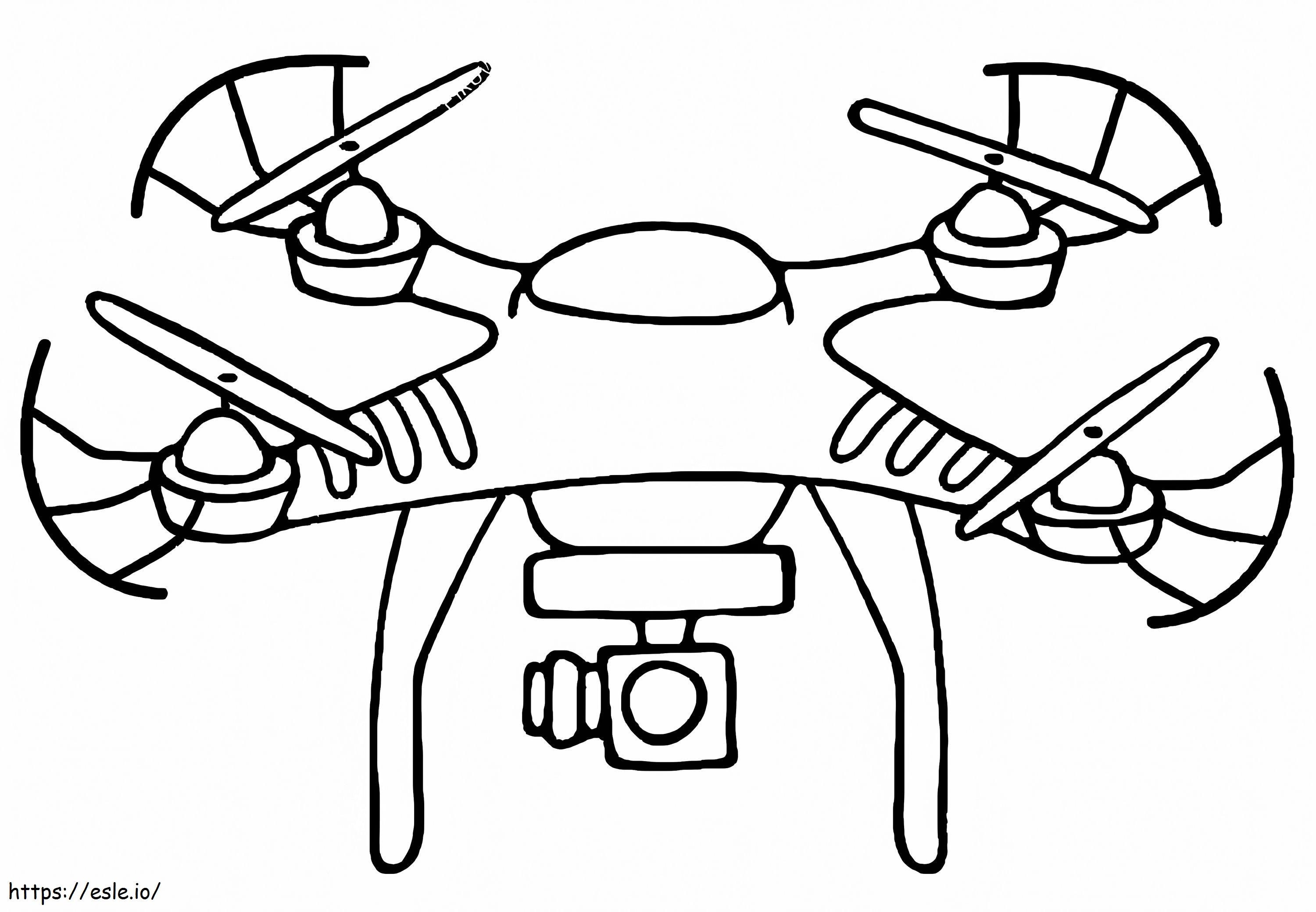 Drone free printable coloring page