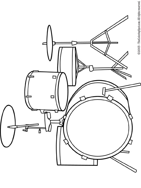 Drum kit coloring page audio stories for kids free coloring pages colouring printables